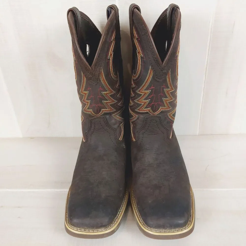 Durango Lil' Rebel Pro Big Kid's Brown Western Boot Size 4
